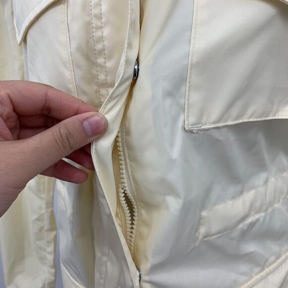 Nike Sportswear M65 Woven Jacket Womens XS Coconut Milk/Sesame Snap Button Zip - Picture 4 of 16